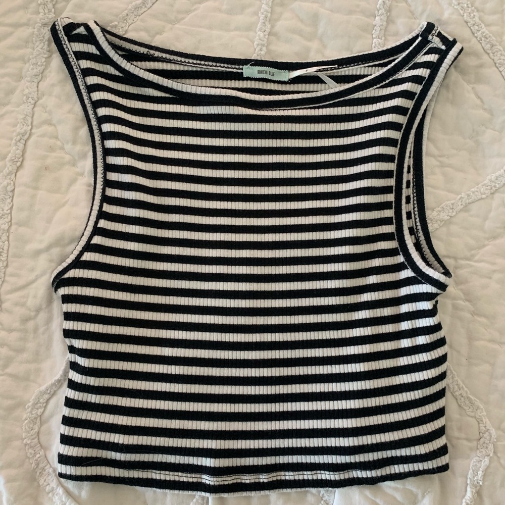 Urban outfitters Black and white crop top
